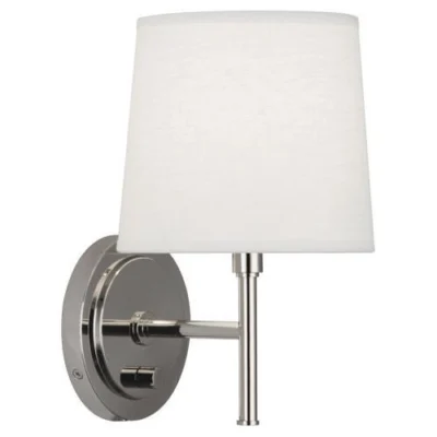 Bandit Wall Sconce in Polished Nickel design by Robert Abbey