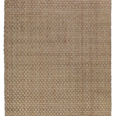 Basket Weave Rug in Natural and Grey design by Classic Home