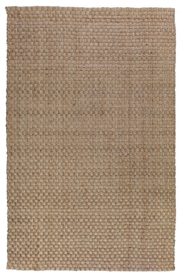 Basket Weave Rug in Natural and Grey design by Classic Home