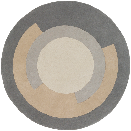 Beck Rug in Medium Gray and Khaki