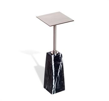 Beck Square Drink Table in Black Nickel Brass design by Interlude Home