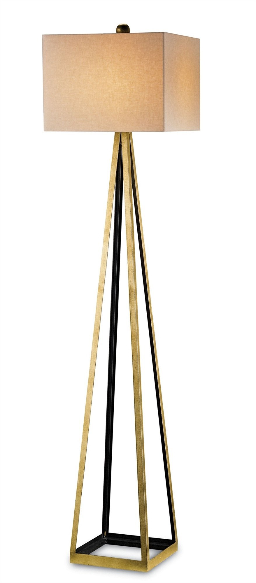 Bel Mondo Gold Floor Lamp design by Currey and Company