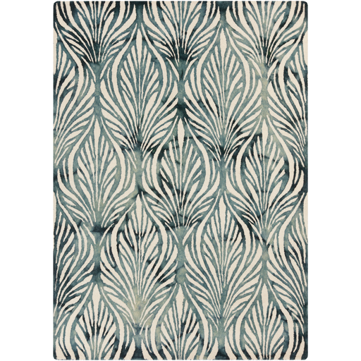 Belladonna Rug in Teal and Aqua