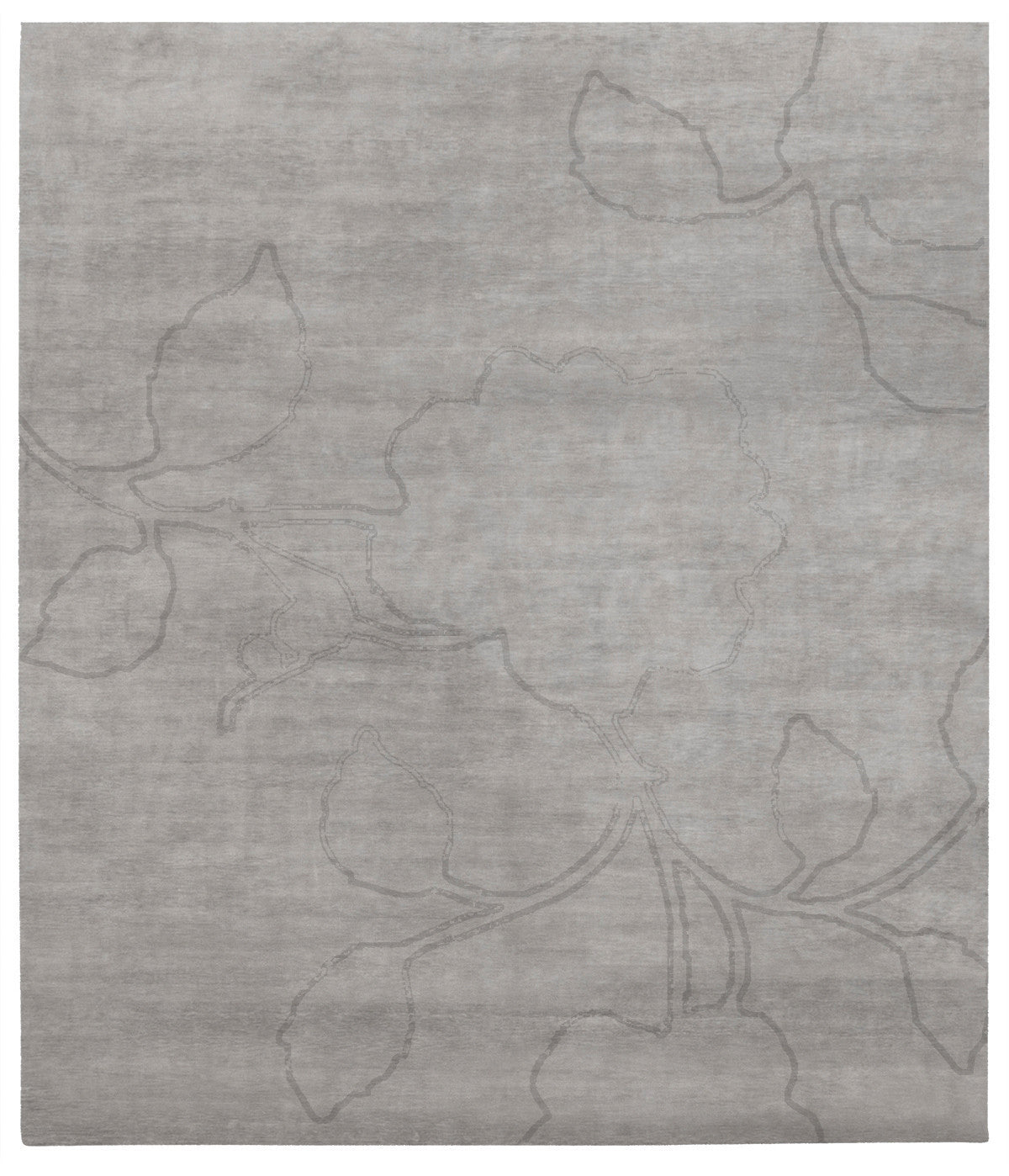 Bellagio Ruby Hand Knotted Rug in Grey design by Second Studio