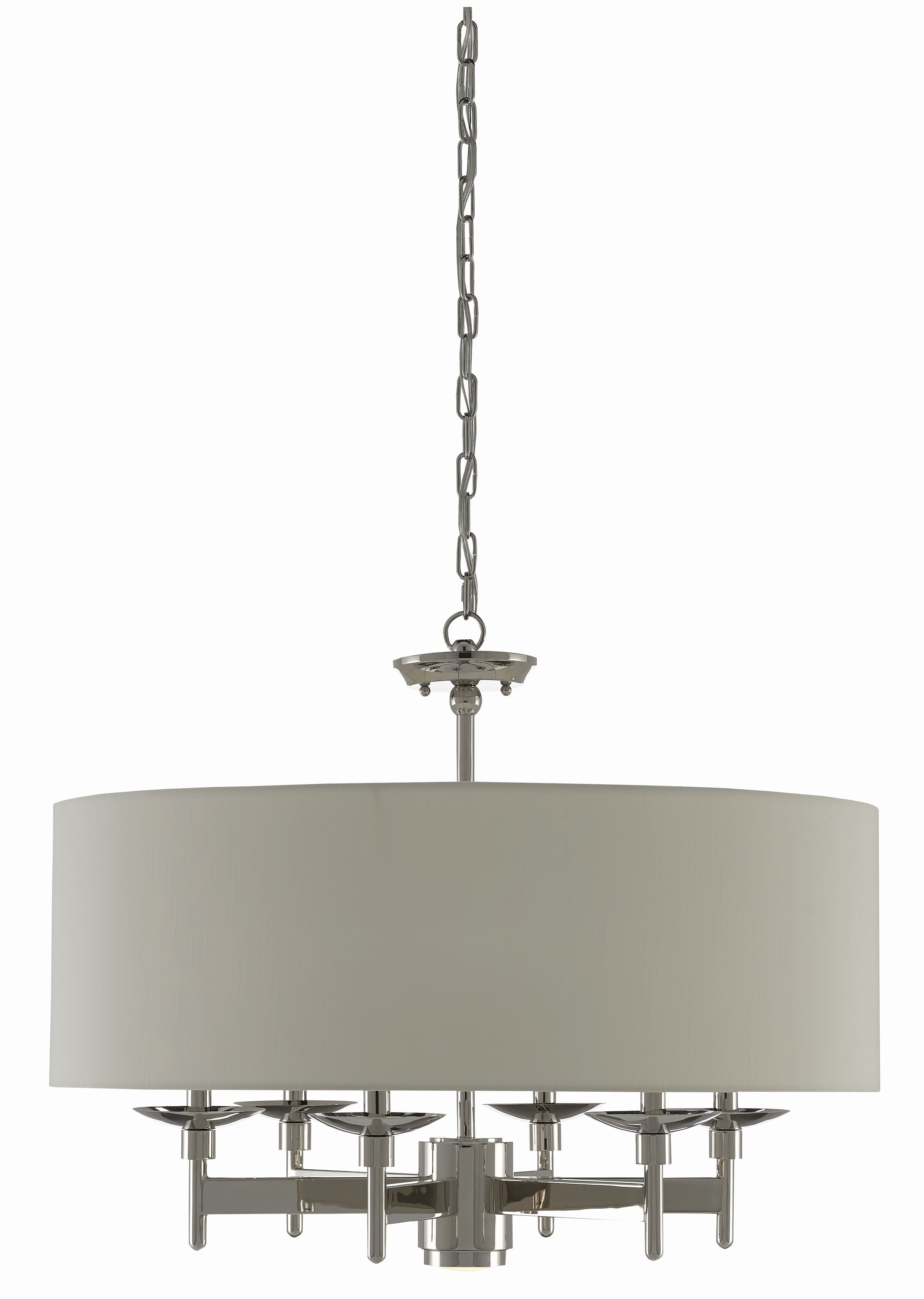 Bering Nickel Chandelier design by Currey and Company