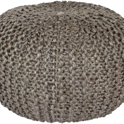 Bermuda Pouf in Medium Grey