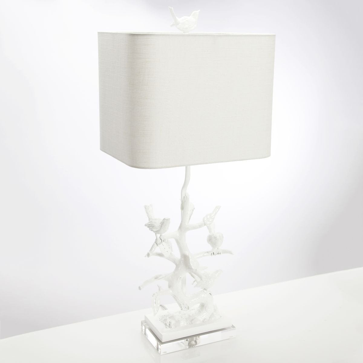 Bird on Branch Table Lamp design by Couture Lamps