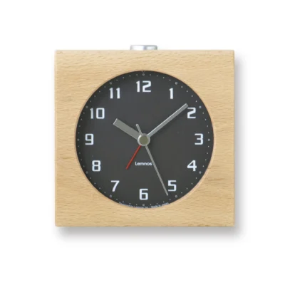 Block Alarm Clock in Black design by Lemnos
