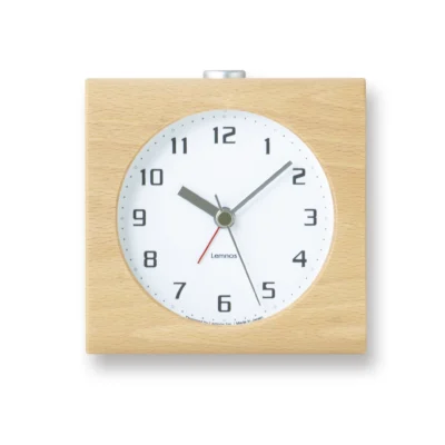 Block Alarm Clock in White design by Lemnos