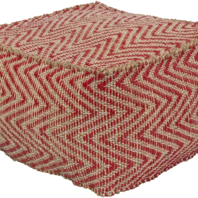 Bodega Pouf in Bright Red