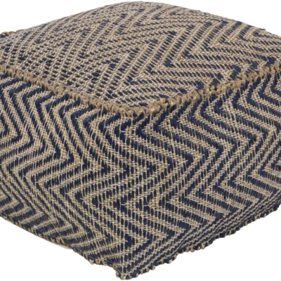 Bodega Pouf in Navy and Khaki