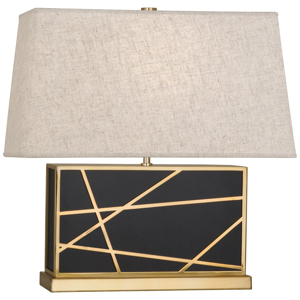 Bond Wide Table Lamp in Various Finishes and Shades design by Michael Berman