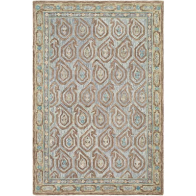 Bonifate Rug in Medium Gray and Tan