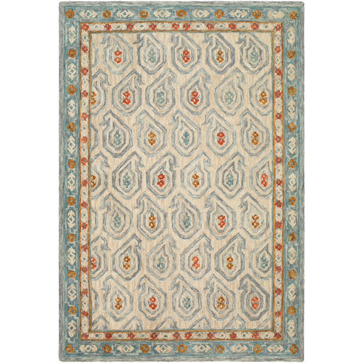 Bonifate Rug in Teal and Denim