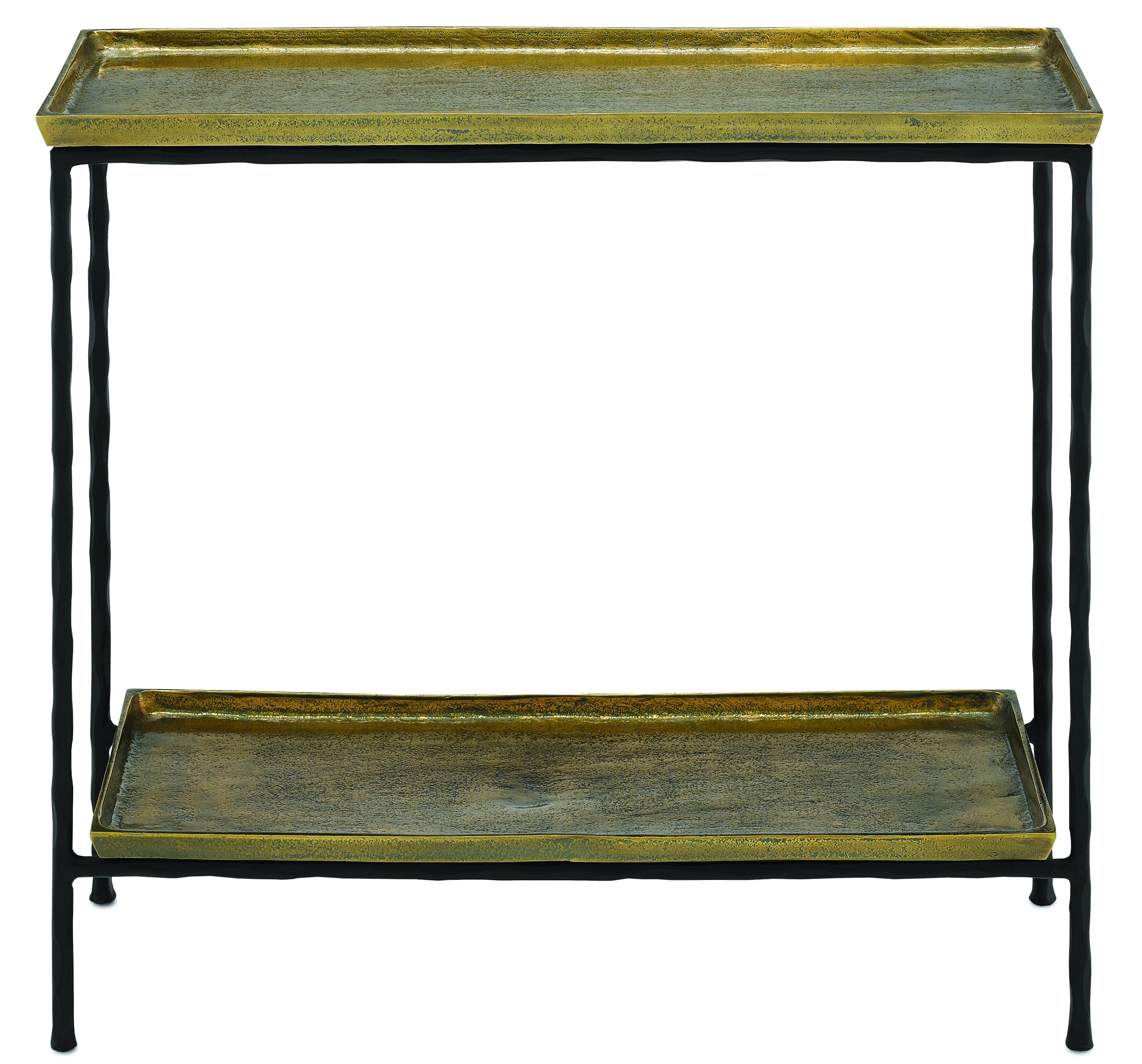 Boyles Brass Side Table design by Currey and Company