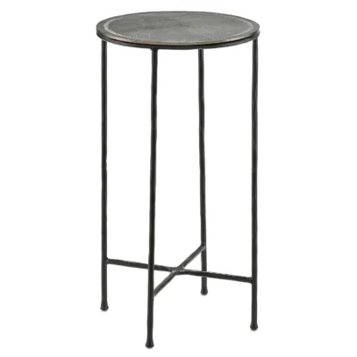 Brett Drinks Table in Black design by Currey and Company