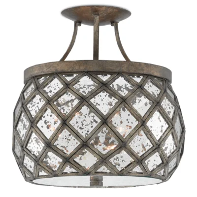 Buckminster Semi Flush Mount design by Currey and Company