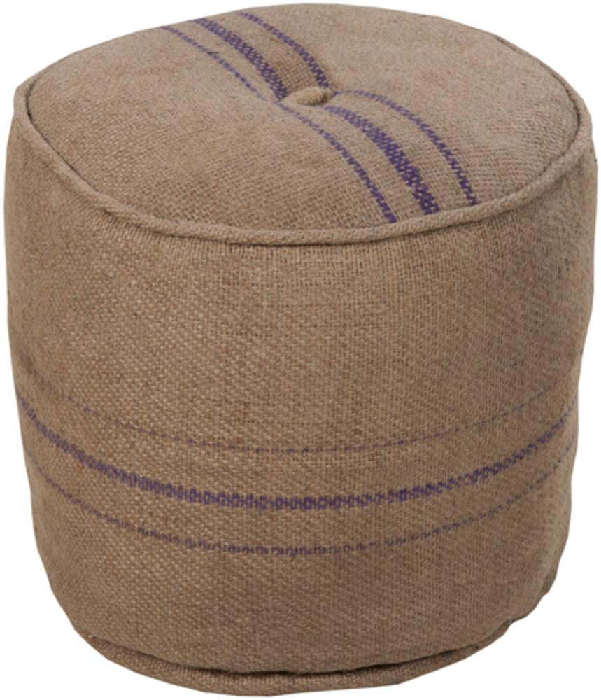 Burlap Pouf