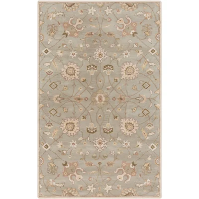 Caesar Rug in Khaki and Medium Gray