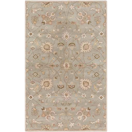 Caesar Rug in Khaki and Medium Gray