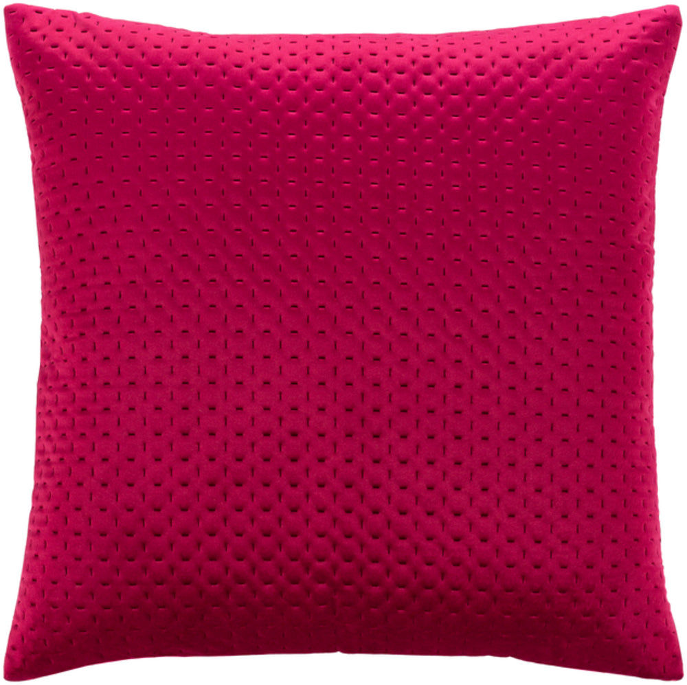 Calista Velvet Pillow in Fuschia