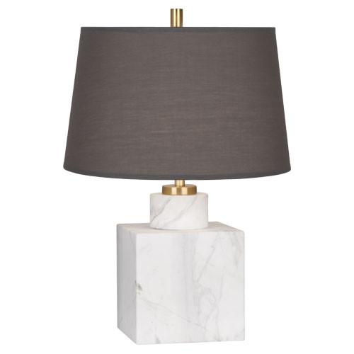 Canaan Small Table Lamp w Smoke Grey Shade design by Jonathan Adler