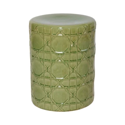 Cane Stool in Moss design by Emissary