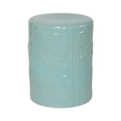 Cane Stool in Turquoise design by Emissary