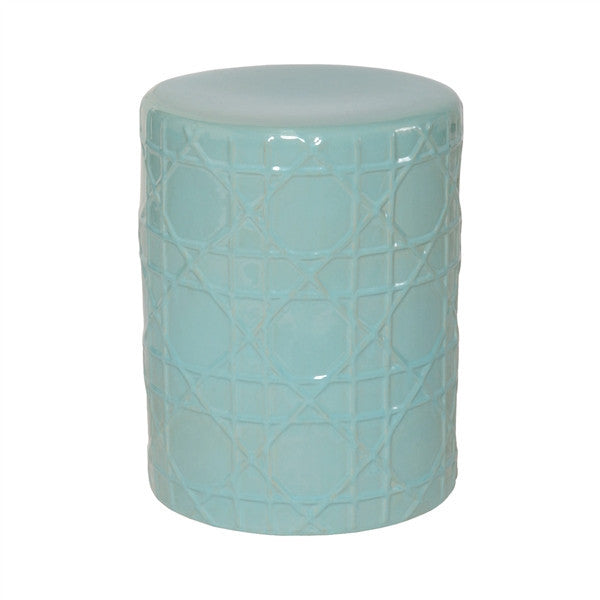 Cane Stool in Turquoise design by Emissary