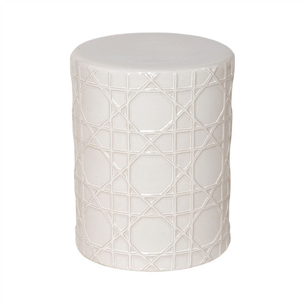 Cane Stool in White design by Emissary