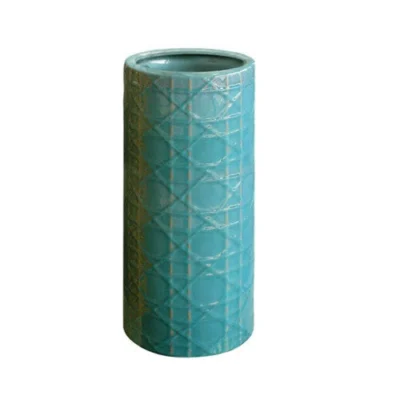 Cane Umbrella Stand in Turquoise design by Emissary
