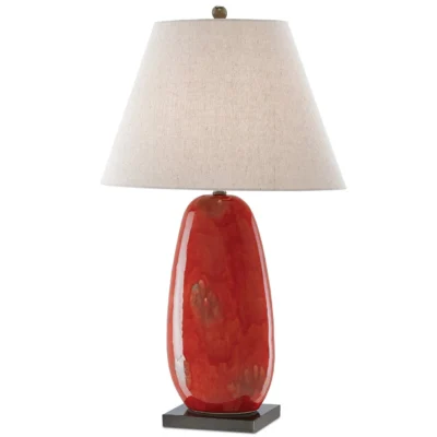 Carnelia Table Lamp in Rusty Red design by Currey and Company