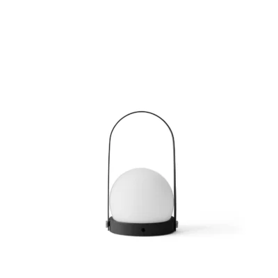 Carrie Portable LED Lamp in Black design by Menu