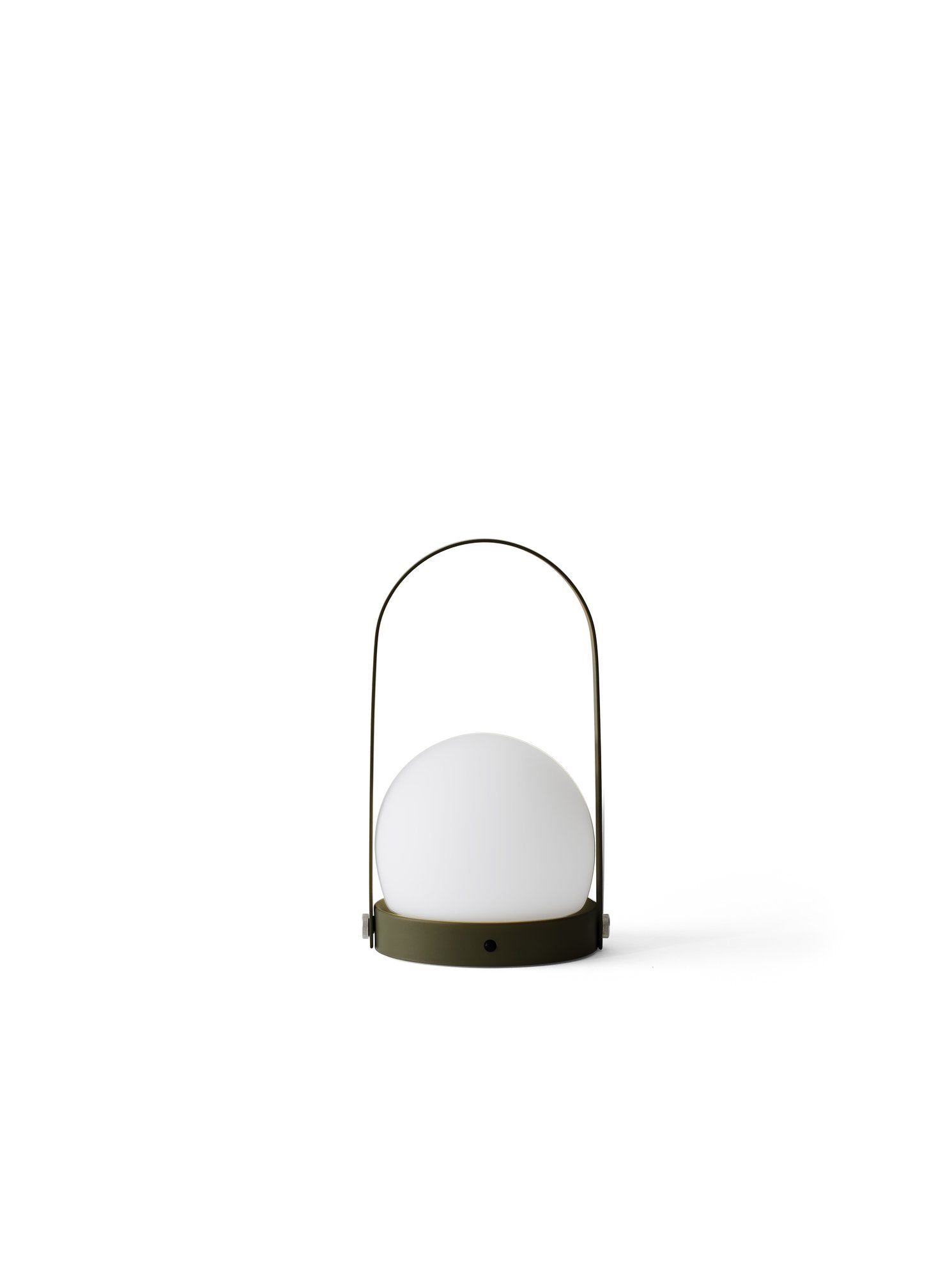 Carrie Portable LED Lamp in Olive design by Menu