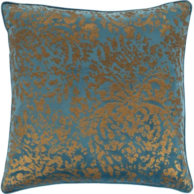 Carrisa Velvet Pillow in Bright Blue