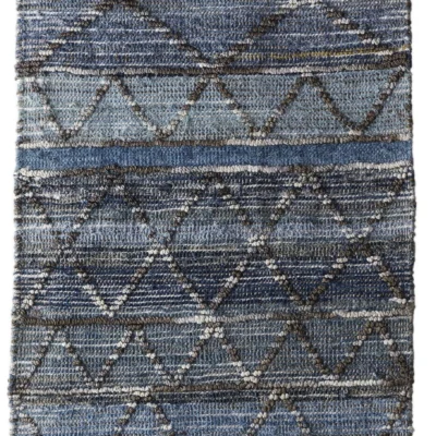 Cassidy Hanging Rug in Denim and Pale Blue