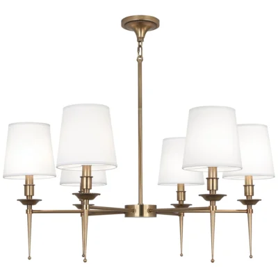 Cedric Chandelier in Various Finishes design by Robert Abbey