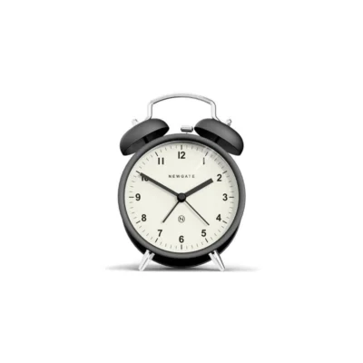 Charlie Bell Alarm Clock in Black design by Newgate