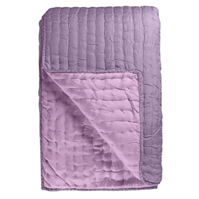 Chenevard Damson and Magenta Silk Quilt and Shams design by Designers Guild