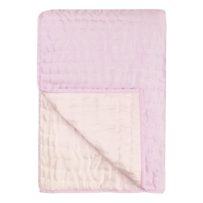 Chenevard Peony and Soft Pink Reversible Quilt and Pillow Cases design by Designers Guild