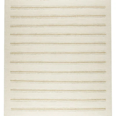 Chicago Collection Wool and Viscose Area Rug in White design by Mat the Basics