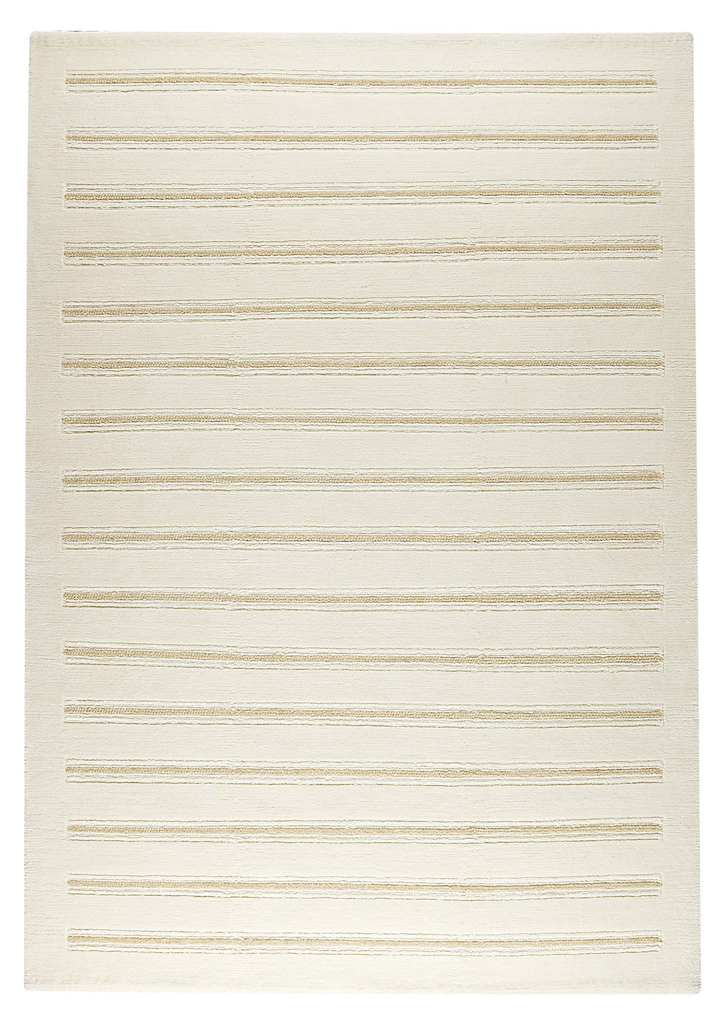 Chicago Collection Wool and Viscose Area Rug in White design by Mat the Basics