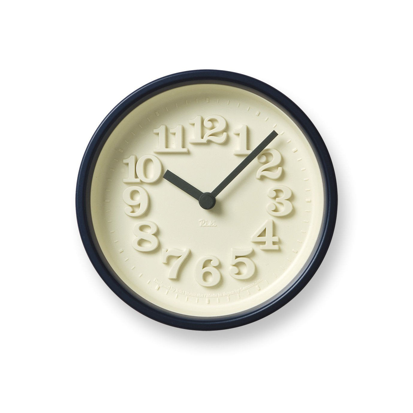 Chiisana Clock in Dark Blue design by Lemnos