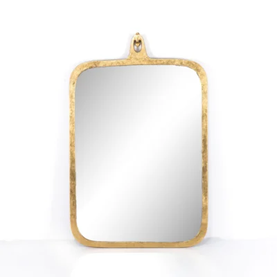 Chyde Large Mirror in Gold Leaf