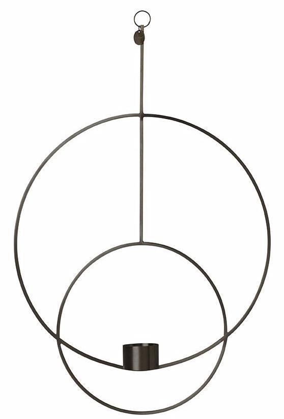 Circular Hanging Tealight Deco in Brass design by Ferm Living