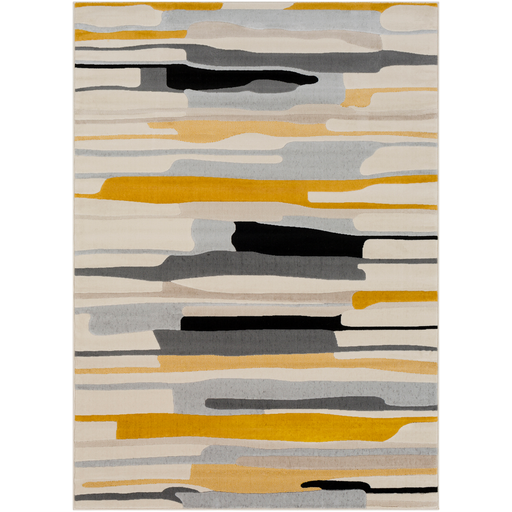 City Rug in Mustard and Black