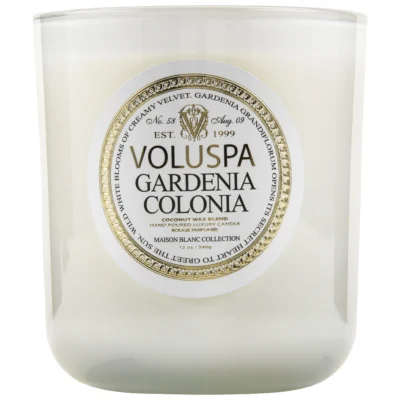 Classic Maison Candle in Gardenia Colonia design by Voluspa