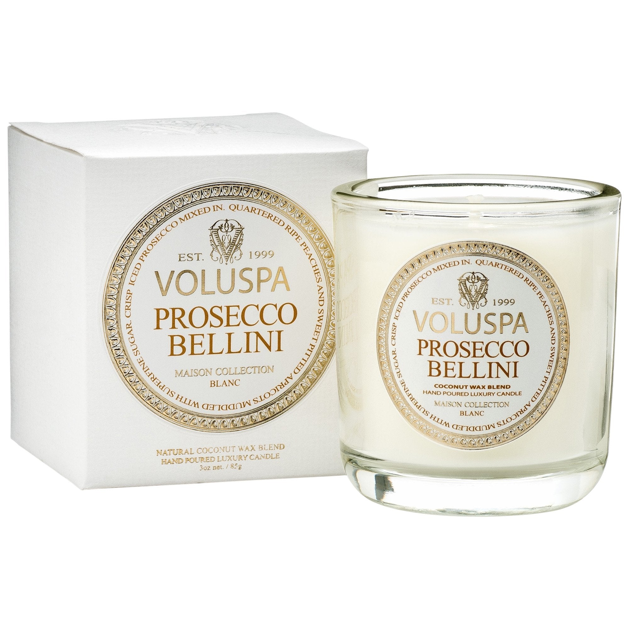 Classic Maison Votive in Prosecco Bellini design by Voluspa