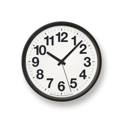 Clock A in Black design by Lemnos