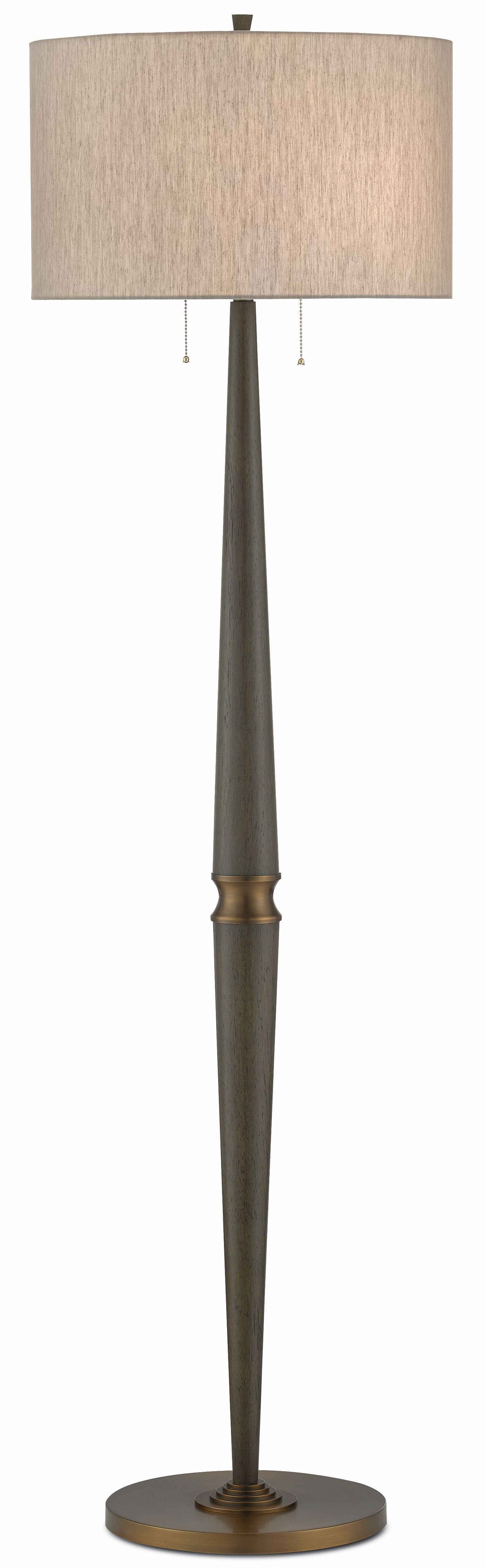 Colee Gray Floor Lamp design by Currey and Company